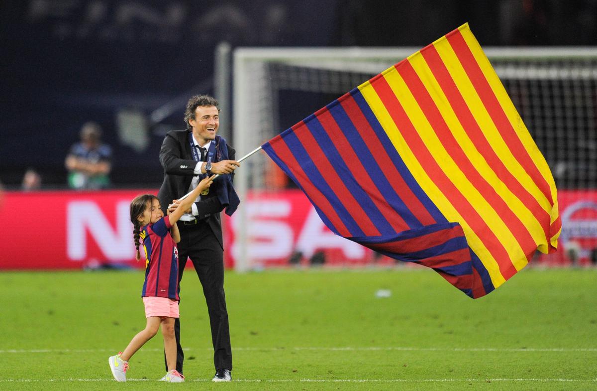 Luis Enrique la finalul meciului