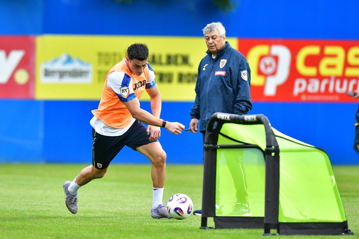 Prezență-surpriză la antrenamentul condus de Mircea Lucescu