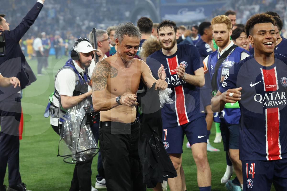 Luis Enrique la finalul meciului