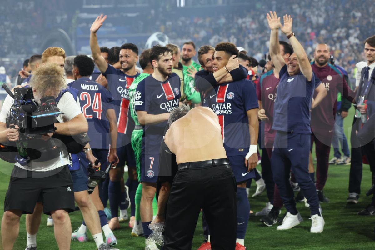 Luis Enrique la finalul meciului