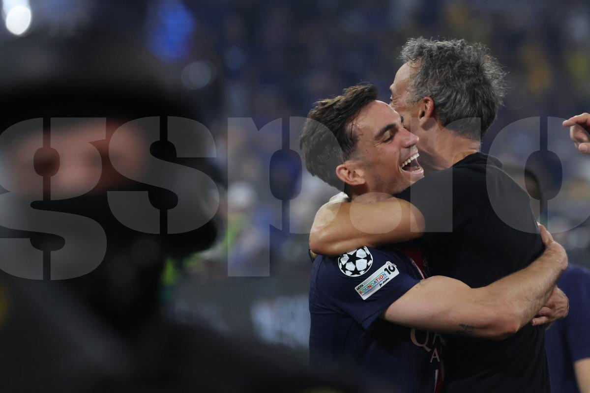 Imagini de la finalul partidei PSG - Inter 5-0