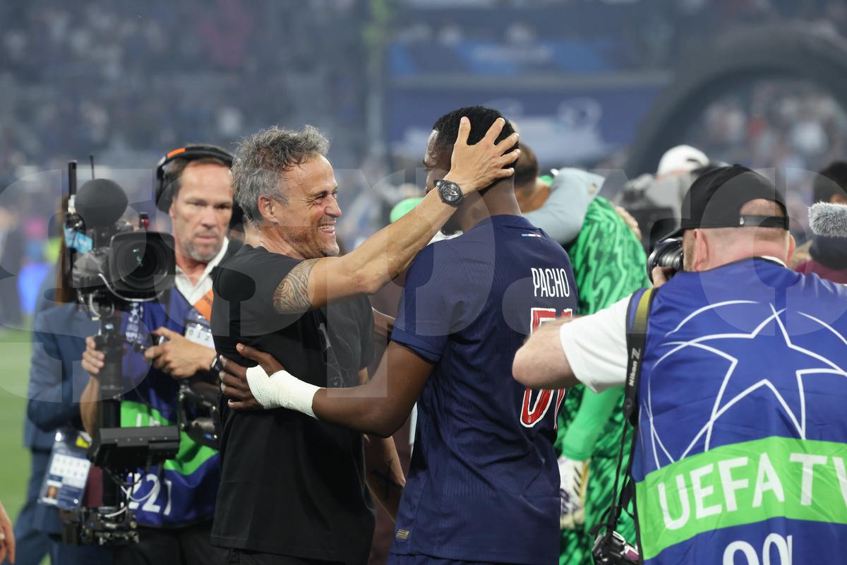 Luis Enrique la finalul meciului