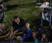 Ianis Zicu a început să plângă după ce Metaloglobus a promovat în Superliga. foto: captură Prima Sport
