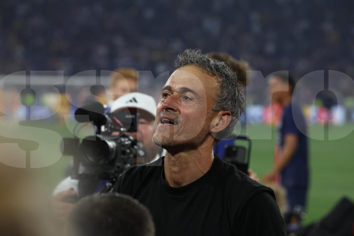 Luis Enrique la finalul meciului