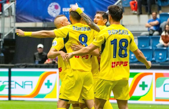 România a ZDROBIT-o pe Austria în optimile Campionatului European de Minifotbal!