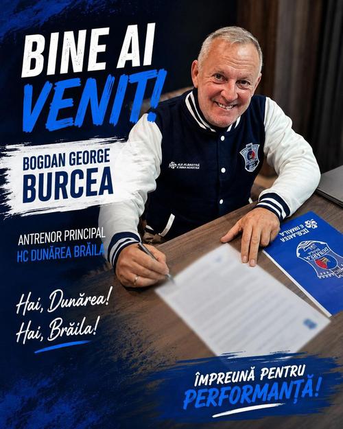 Bogdan Burcea a fost prezentat oficial de HC Dunărea Brăila // foto: Facebook