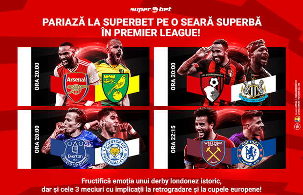 Multe sunt încă de tranșat și de pariat în Premier League! Seară ca de Liga Campionilor în Anglia, cu Chelsea și Arsenal printre combatante