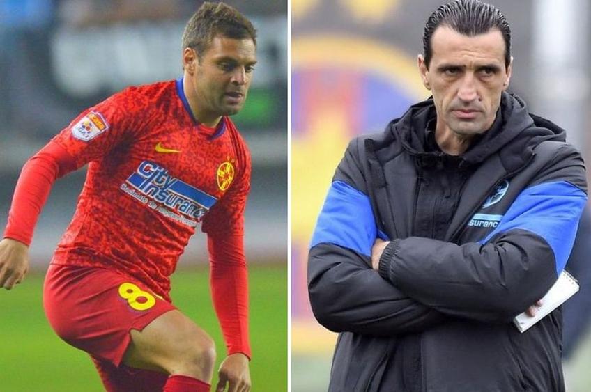 Adi Popa (stânga) s-a aflat sub comanda lui Bogdan Vintilă la FCSB