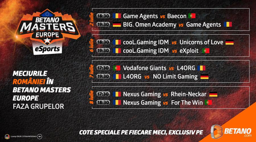Betano Masters Europe la CS:GO! Nexus Gaming se bate cu echipe de top europene