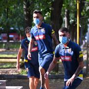 Câțiva dintre componenții naționalei olimpice de fotbal au venit astăzi la INMS pentru a efectua vizita medicală / FOTO: Raed Krishan