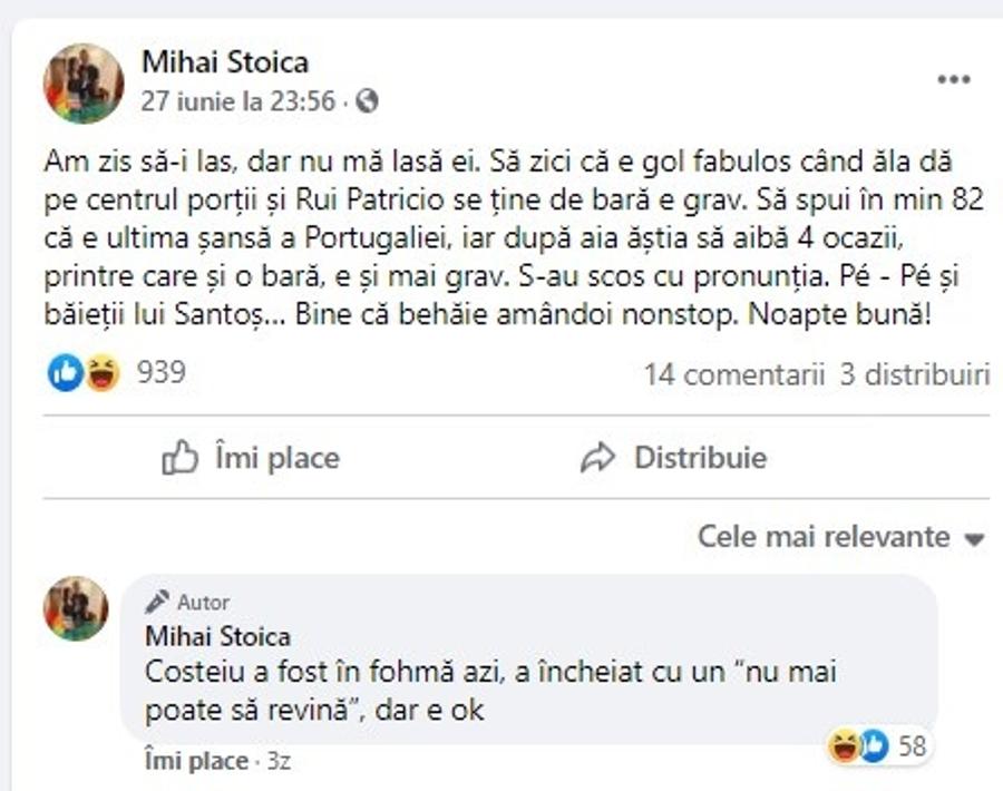 Managerul nu doar postează, ci se și bronzează! MM Stoica s-a dezbrăcat, a rămas doar în șort și s-a bronzat pe marginea terenului