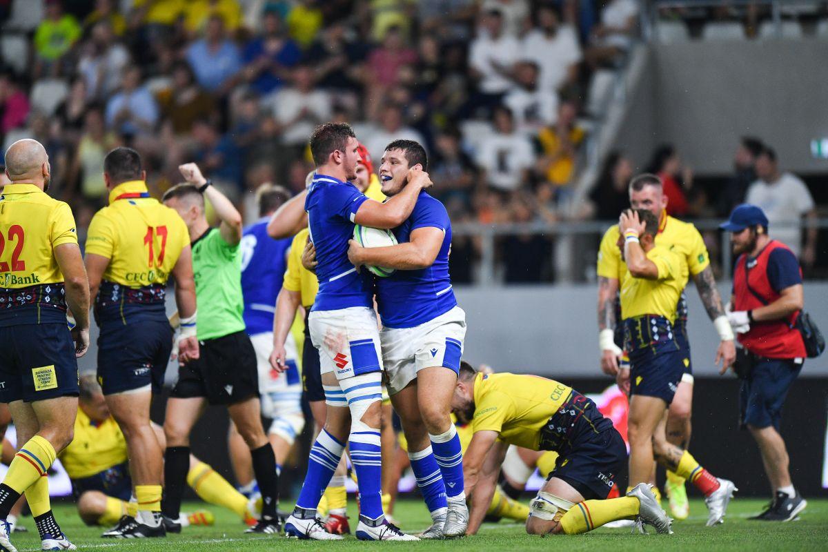FOTO România - Italia, rugby pe Arcul de Triumf 01.07.22