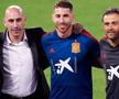 Sergio Ramos, alturi de Luis Rubiales (stânga) și de selecționerul Luis Enrique
Foto: Gettyimages