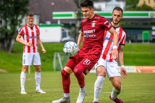 Imagine din amicalul giuleștenilor cu MKS Cracovia / Sursă foto: Facebook@Rapid