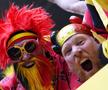 Cele mai tari imagini din tribunele stadionului din Dusseldorf, locul de desfășurare al Franța - Belgia