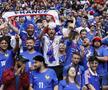 Cele mai tari imagini din tribunele stadionului din Dusseldorf, locul de desfășurare al Franța - Belgia