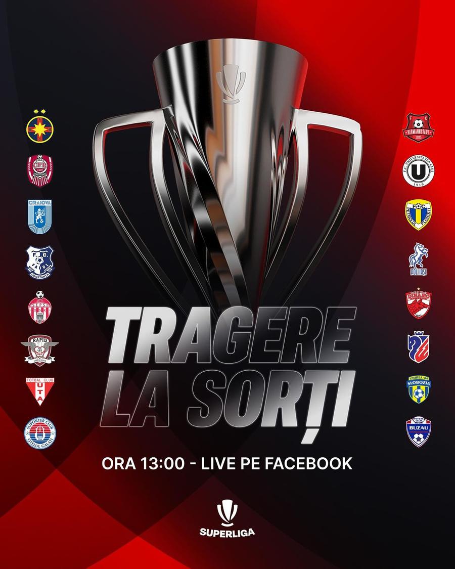 Tragerea la sorți a programului Superligii, sezonul 2024-2025, foto: Facebook SuperLiga Romania Superliga 2024-2025, programul complet » FCSB - U Cluj, CFR - Dinamo, UTA - Rapid în prima etapă! + Când se joacă „Derby de România”