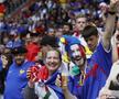 Cele mai tari imagini din tribunele stadionului din Dusseldorf, locul de desfășurare al Franța - Belgia
