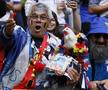Cele mai tari imagini din tribunele stadionului din Dusseldorf, locul de desfășurare al Franța - Belgia