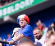 Cele mai tari imagini din tribunele stadionului din Dusseldorf, locul de desfășurare al Franța - Belgia