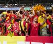 Cele mai tari imagini din tribunele stadionului din Dusseldorf, locul de desfășurare al Franța - Belgia
