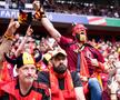 Cele mai tari imagini din tribunele stadionului din Dusseldorf, locul de desfășurare al Franța - Belgia