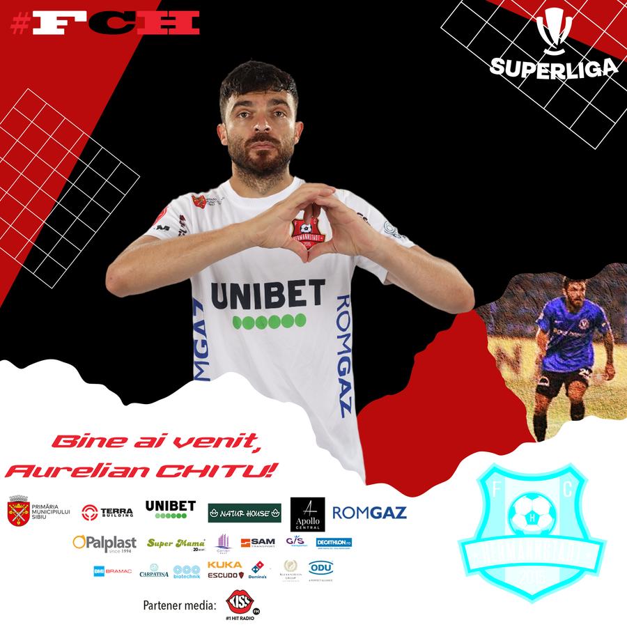 Aurelian Chițu a semnat cu Hermannstadt, foto: Facebook FC Hermannstadt Aurelian Chițu a semnat în Superliga! Transferul anunțat acum două săptămâni de GSP, oficializat astăzi