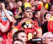 Cele mai tari imagini din tribunele stadionului din Dusseldorf, locul de desfășurare al Franța - Belgia