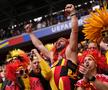 Cele mai tari imagini din tribunele stadionului din Dusseldorf, locul de desfășurare al Franța - Belgia