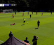 Ionuț Cercel s-a accidentat în FCSB - Utrecht. FOTO: FCSB TV