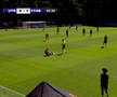 Ionuț Cercel s-a accidentat în FCSB - Utrecht. FOTO: FCSB TV