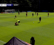 Ionuț Cercel s-a accidentat în FCSB - Utrecht. FOTO: FCSB TV