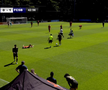 Ionuț Cercel s-a accidentat în FCSB - Utrecht. FOTO: FCSB TV