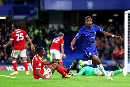 Charly Musonda, la unicul lui gol pentru Chelsea // foto: Guliver/gettyimages
