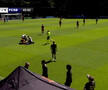 Ionuț Cercel s-a accidentat în FCSB - Utrecht. FOTO: FCSB TV