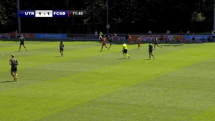 Golul marcat de Dennis Politic în FCSB - Utrecht