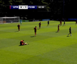 Ionuț Cercel s-a accidentat în FCSB - Utrecht. FOTO: FCSB TV