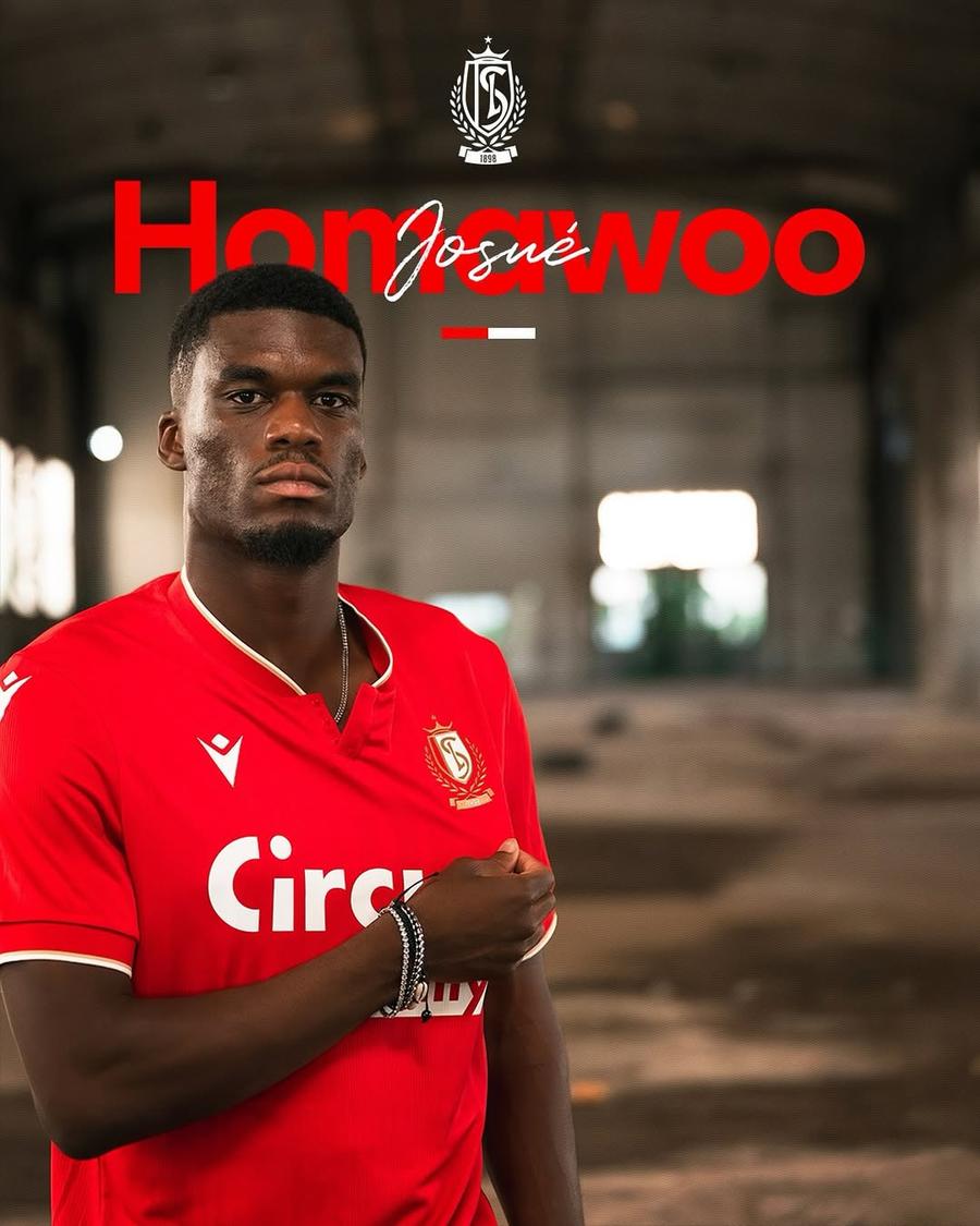 Josue Homawoo, oficial la Standard Liege // foto: Standard Liege Josue Homawoo a plecat de la Dinamo și a fost prezentat de noua echipă: doi ani de contract