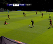 Ionuț Cercel s-a accidentat în FCSB - Utrecht. FOTO: FCSB TV