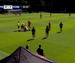 Ionuț Cercel s-a accidentat în FCSB - Utrecht. FOTO: FCSB TV