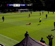Ionuț Cercel s-a accidentat în FCSB - Utrecht. FOTO: FCSB TV