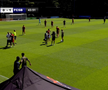 Ionuț Cercel s-a accidentat în FCSB - Utrecht. FOTO: FCSB TV