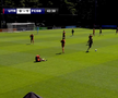 Ionuț Cercel s-a accidentat în FCSB - Utrecht. FOTO: FCSB TV