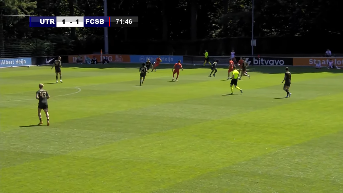 Golul marcat de Dennis Politic în FCSB - Utrecht