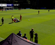 Ionuț Cercel s-a accidentat în FCSB - Utrecht. FOTO: FCSB TV