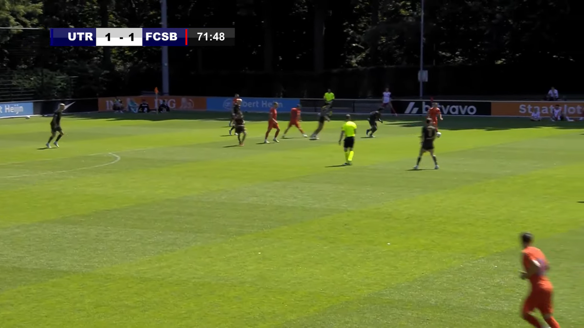 Golul marcat de Dennis Politic în FCSB - Utrecht