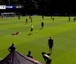 Ionuț Cercel s-a accidentat în FCSB - Utrecht. FOTO: FCSB TV