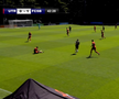 Ionuț Cercel s-a accidentat în FCSB - Utrecht. FOTO: FCSB TV