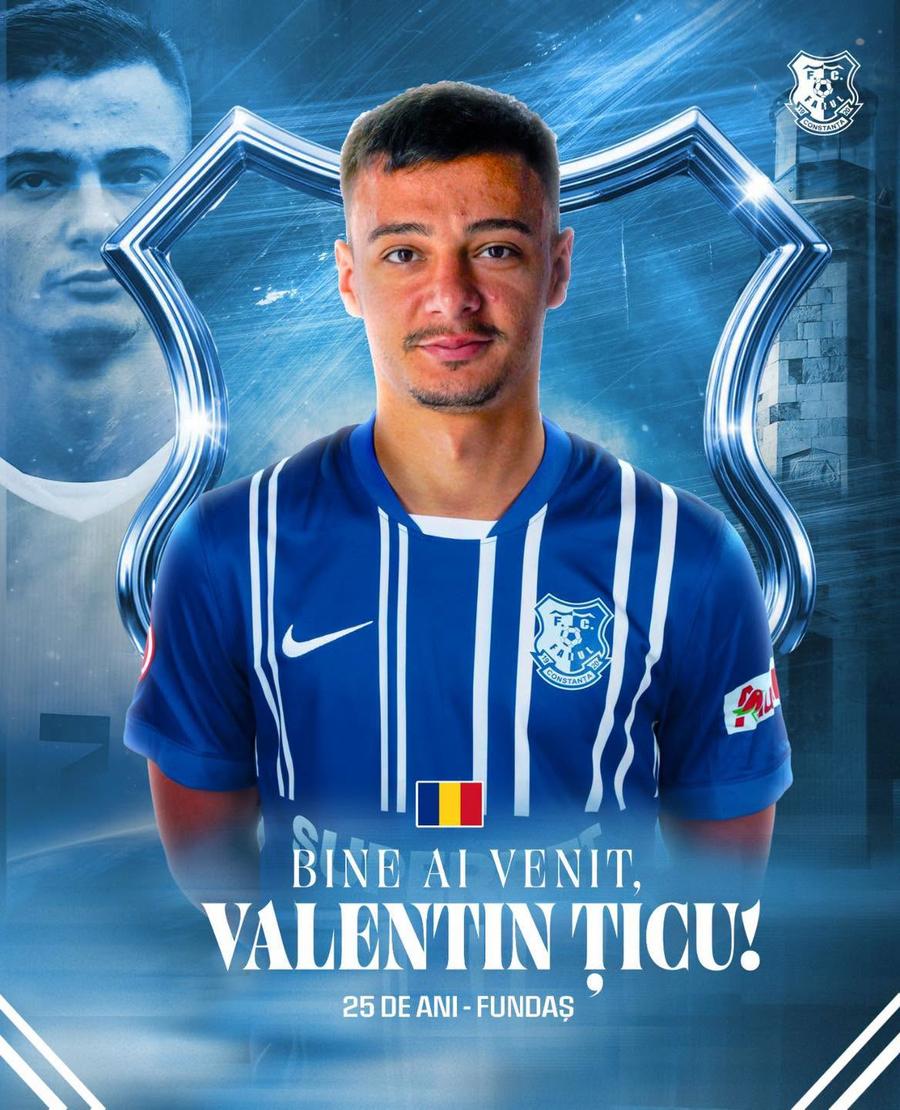 Valentin Țicu, prezentat oficial la Farul L-au luat pe Valentin Țicu! Prezentat oficial în Superliga, după despărțirea de Dinamo