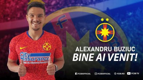 Buziuc este al 3-lea jucător transferat de FCSB pentru sezonul următor